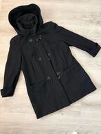 Nette zwarte wollen houtje touwtje mantel/jas -maat L/XL, Kleding | Dames, Jassen | Winter, Ophalen of Verzenden, Zo goed als nieuw