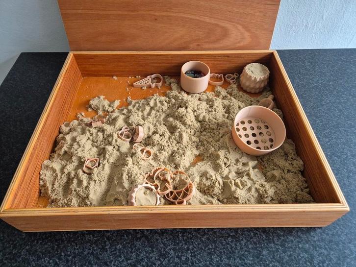 Houten Speelbak, Grenn, magic sand, speelrijst, Kinderen en Baby's, Speelgoed | Educatief en Creatief, Zo goed als nieuw, Ophalen