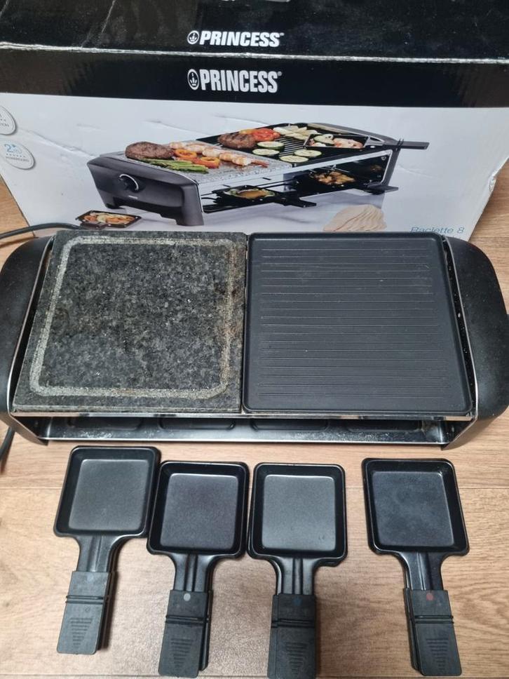 Princess Tafelgrill/Steengrill - Zo goed als nieuw!, Witgoed en Apparatuur, Grillplaten, Zo goed als nieuw, Steengrill, Vaatwasmachinebestendig
