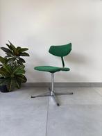 Vintage Groene Bureaustoel met Draaifunctie Jaren 70, Ophalen, Zo goed als nieuw, Groen, Bureaustoel
