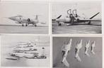 Kon luchtmacht - 4 kleine fotootjes, Verzamelen, Luchtvaart en Vliegtuigspotten, Verzenden, Zo goed als nieuw, Kaart, Foto of Prent
