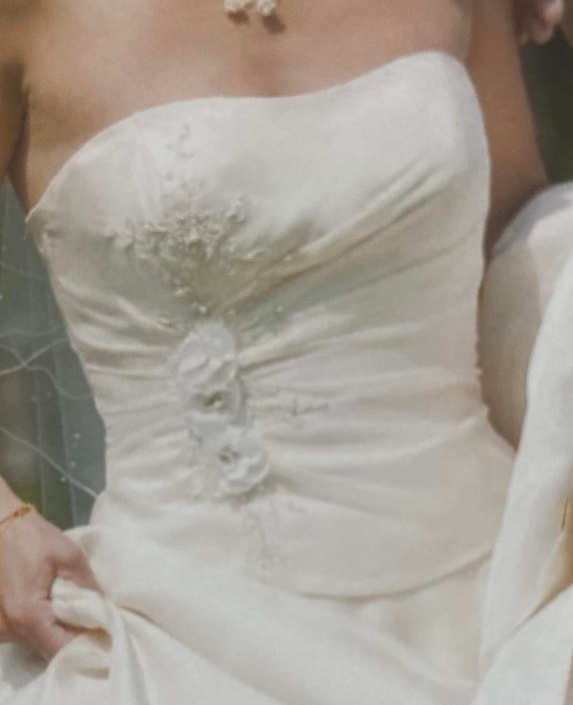 Bruidsjurk maat s 36, Ophalen of Verzenden, Zo goed als nieuw, Wit, Trouwjurk