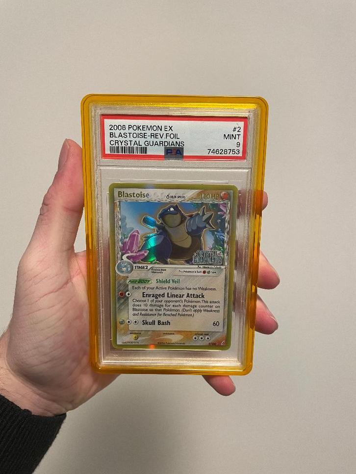 Blastoise 2 Stamped PSA 9 (Crystal Guardians), Hobby en Vrije tijd, Verzamelkaartspellen | Pokémon, Nieuw, Losse kaart, Foil, Ophalen of Verzenden
