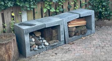 4x Beton stapelblokkenStonewish U-element antraciet 40x40x50 beschikbaar voor biedingen