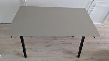 Ikea Trotten bureau, 120x70 cm, beige/antraciet