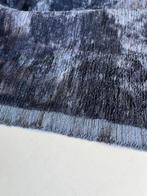 Carlucci stof Blauw Fluweel - Coupon van 2 Meter, Hobby en Vrije tijd, Stoffen en Lappen, Blauw, 120 cm of meer, Ophalen of Verzenden
