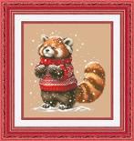 # Nieuw compleet borduurpakket; Rode panda #, Ophalen of Verzenden, Nieuw, Handborduren, Borduurpakket