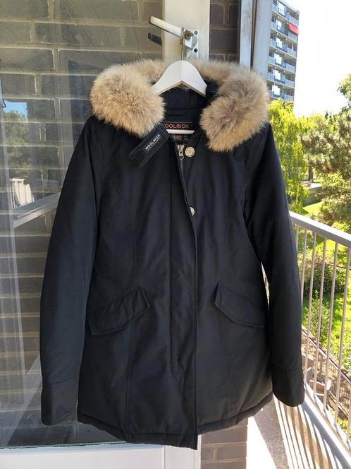 ORIGINELE - Woolrich Parka Woman mt M, Kleding | Dames, Jassen | Winter, Zo goed als nieuw, Maat 38/40 (M), Zwart, Ophalen