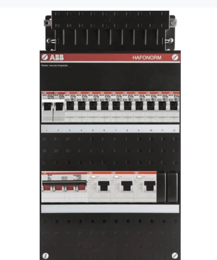 3-Fase ABB HAFOnorm Groepenkast 12 Groepen, Doe-het-zelf en Verbouw, Elektra en Kabels, Ophalen of Verzenden