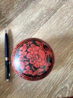 Vintage handgeschilderd Japans lak doosje, Antiek en Kunst, Ophalen of Verzenden