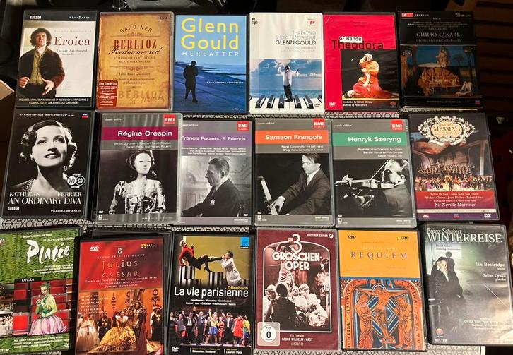 Collectie van 144 originele klassieke muziek dvd’s, Cd's en Dvd's, Cd's | Klassiek, Zo goed als nieuw, Opera of Operette, Classicisme