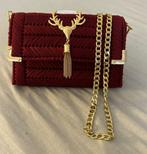 NIEUW HAND MADE HAND GEMAAKTE SCHOUDERTAS TAS BORDEAUXROOD, Ophalen of Verzenden, Nieuw, Rood
