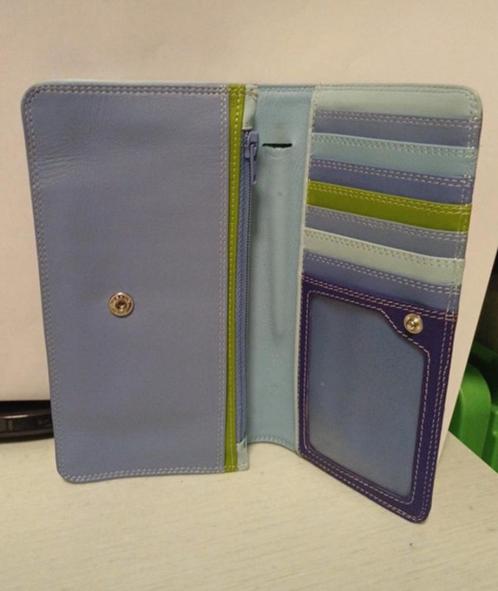 Mywallet portemonnee blauw van zacht leer, Sieraden, Tassen en Uiterlijk, Portemonnees, Gebruikt, Blauw, Leer, Ophalen of Verzenden