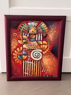 Kleurrijk Schilderij met Figuur, Ophalen