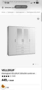 Vellerup Kledingkast 200x200 - Ruime opbergoplossing, Huis en Inrichting, Kasten | Kledingkasten, Ophalen, Overige materialen