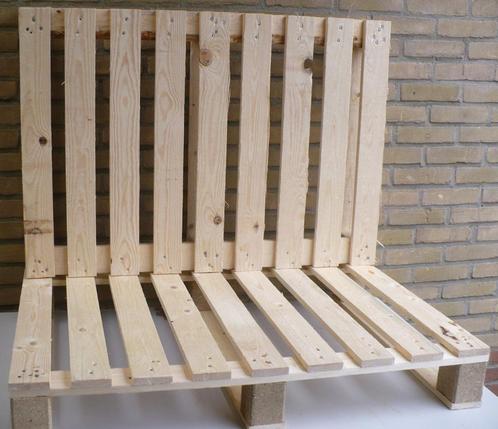 Stevige pallets/pallet bed 70x100 en 55x105cm, met 6 blokken, Doe-het-zelf en Verbouw, Hout en Planken, Zo goed als nieuw, Pallet