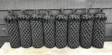 Prachtige, robuuste, handgeknoopte TOUWFENDERS beschikbaar voor biedingen