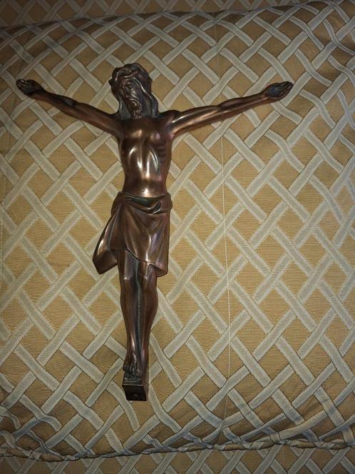 Bronzen Corpus Christus, Antiek en Kunst, Antiek | Religie, Verzenden
