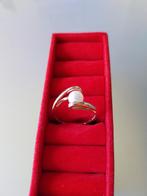 Gouden ring met parel, 14 karaat, ringmaat 19 mm, Sieraden, Tassen en Uiterlijk, Ringen, 19 tot 20, Ophalen of Verzenden, Zo goed als nieuw