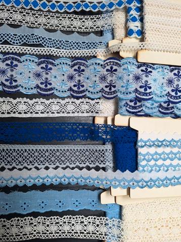 Zeer mooi pakket ,11 haspels Broderie katoen kant beschikbaar voor biedingen