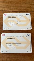 Dagkaart NS Dag vrij reizen met de trein, Tickets en Kaartjes, Trein, Bus en Vliegtuig, Twee personen, Trein, Nederland, Algemeen kaartje