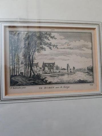 Abraham Rademaker, etsje v Buren, ruim 300 jaar oud (1719)  beschikbaar voor biedingen