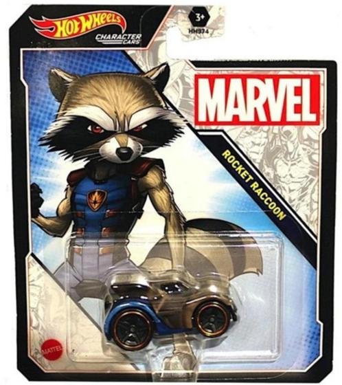 Hotwheels: Character Cars: Marvel Rocket Raccoon, Kinderen en Baby's, Speelgoed | Speelgoedvoertuigen, Nieuw, Ophalen of Verzenden