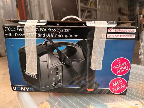 Karaoke set met draadloze microfoon en speaker (Vonyx PA), Muziek en Instrumenten, Microfoons, Nieuw, Zangmicrofoon, Draadloos