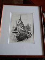 . Mooie ets van Albertus Wieringa, Antiek en Kunst, Ophalen