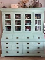 Antieke eiken buffet/kruidersnierskast (H203, B191, D53/30), Huis en Inrichting, Kasten | Buffetkasten, Ophalen, Gebruikt, 200 cm of meer