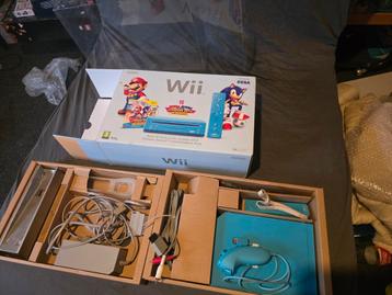 Nintendo Wii Blauw - In Doos! beschikbaar voor biedingen