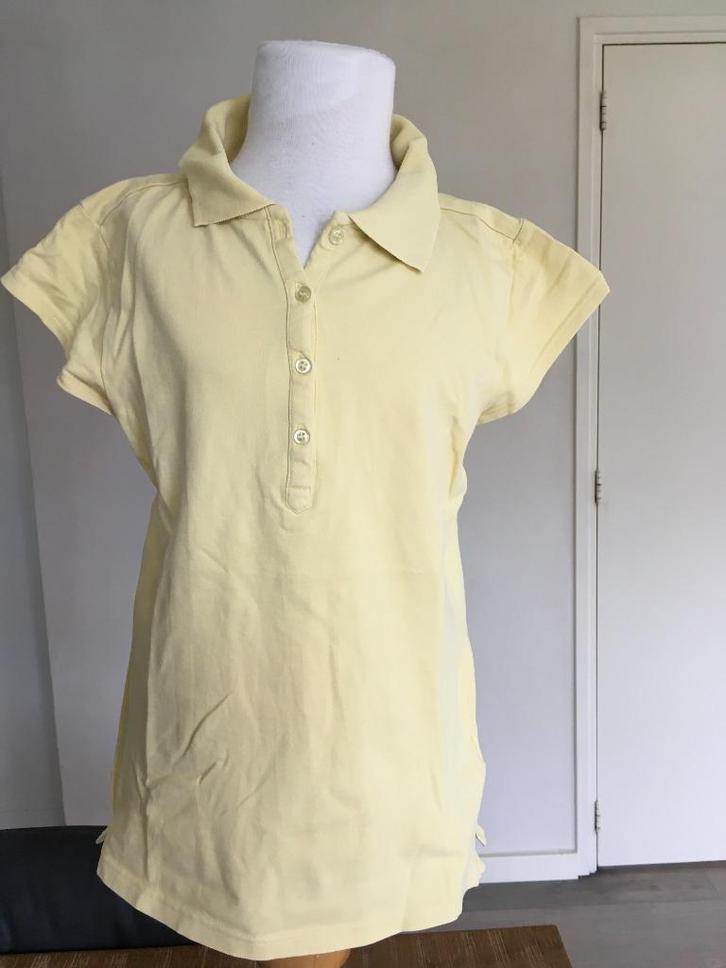AMISU polo shirt zacht geel (vanille) netjes maat M D24, Kleding | Dames, Tops, Gedragen, Maat 36 (S), Geel, Korte mouw, Ophalen of Verzenden