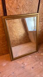 Grote spiegel met gouden lijst, Huis en Inrichting, Woonaccessoires | Spiegels, Gebruikt, 100 tot 150 cm, Ophalen of Verzenden
