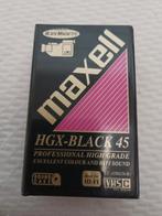 MAXELL HGX Black 45 VHS-C NIEUW!!!, Audio, Tv en Foto, Videocamera's Analoog, Ophalen of Verzenden, VHS-C of SVHS-C, Camera