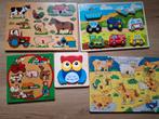5 legpuzzels compleet, Kinderen en Baby's, Speelgoed | Kinderpuzzels, Ophalen of Verzenden, Gebruikt, 2 tot 4 jaar, Van hout