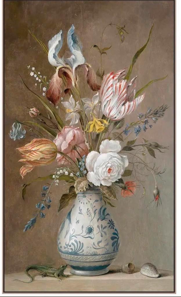 Leen Bakker Schilderij - Bloemen in Vaas, Antiek en Kunst, Kunst | Schilderijen | Klassiek, Ophalen