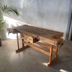Antieke timmermans werkbank, dressoir, toonbank, werkbank, Antiek en Kunst, Curiosa en Brocante, Ophalen