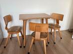 Vintage Kleuterstoeltjes (3) met Tafel - Los te Koop, Ophalen, Gebruikt, Tafel(s) en Stoel(en)