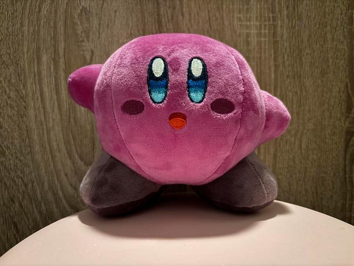 Paarse Kirby Knuffel Pluche, Kinderen en Baby's, Speelgoed | Knuffels en Pluche, Zo goed als nieuw, Overige typen, Ophalen of Verzenden