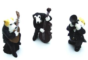 MUZIKANTEN BEELDJES DOGS beschikbaar voor biedingen