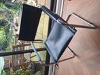Buisframe stoel zwart leer, Huis en Inrichting, Stoelen, Ophalen, Zwart, Leer, Zo goed als nieuw