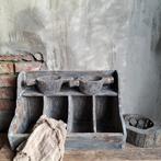 Landelijke gruttersbak houten vakkenbak vergrijst *Etage3*, Huis en Inrichting, Woonaccessoires | Overige, ., Ophalen of Verzenden