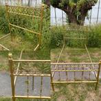 Vintage antiek messing bed bedframe spijlenbed country chic, Antiek en Kunst, Ophalen
