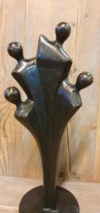 bronzen beeld / abstracte FAMILIE / 4 personen, Antiek en Kunst, Kunst | Beelden en Houtsnijwerken, Ophalen of Verzenden
