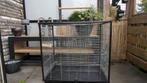 Grote zwartkleurig vogelkooi, Dieren en Toebehoren, Vogels | Hokken en Kooien, Ophalen, Gebruikt, Metaal, Vogelkooi