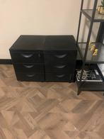 Metalen ladeblok zwart Ikea, Ophalen of Verzenden, Zo goed als nieuw, 25 tot 50 cm, Minder dan 50 cm