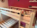 Witte Halfhoogslaper met Lattenbodem, Huis en Inrichting, Ophalen, Gebruikt, 90 cm, Eenpersoons