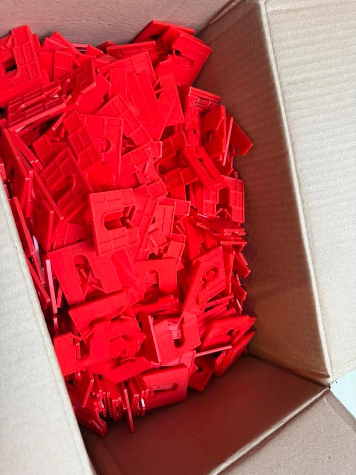 1000 Uitvulplaatjes Gluske Roto Diskoklick Type 2 50x50x3mm, Doe-het-zelf en Verbouw, IJzerwaren en Bevestigingsmiddelen, Nieuw