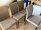 4 Stoelen, Huis en Inrichting, Ophalen, Zo goed als nieuw, Grijs, Stof