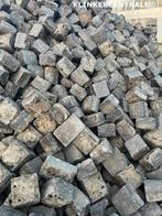 1.000m2 grijs antraciet natuursteen 16x16x12cm klinkers, Bij dit gebruikte product niet meer te achterhalen., Gebruikt, Verzenden